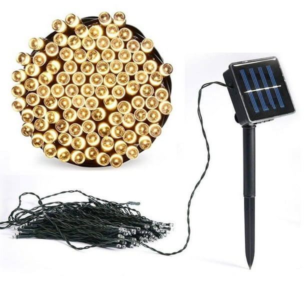 50/100/200 LED 8 Modes Solar Powered Fairy String Lights For Outdoor Indoor 